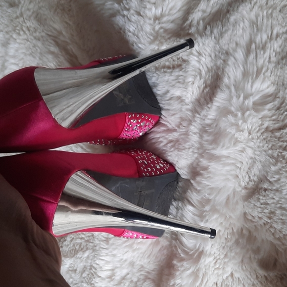 Pink Deb stilleto heels size 9 - Picture 7 of 11
